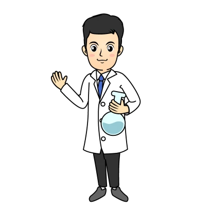 理科・科学の先生のイラスト