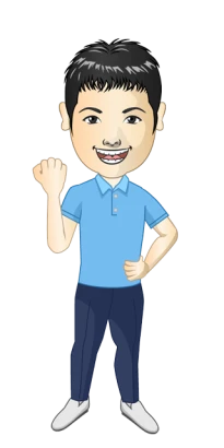 保育士の男性（似顔絵）のイラスト