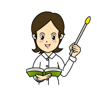授業する女の先生のイラスト