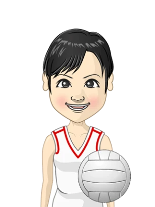 バレーボール部の女の子のイラスト
