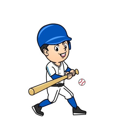 野球バッターのイラスト