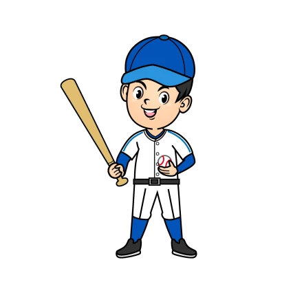 野球選手のイラスト