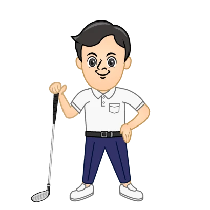 ゴルファーのイラスト