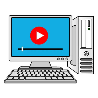 パソコン動画のイラスト