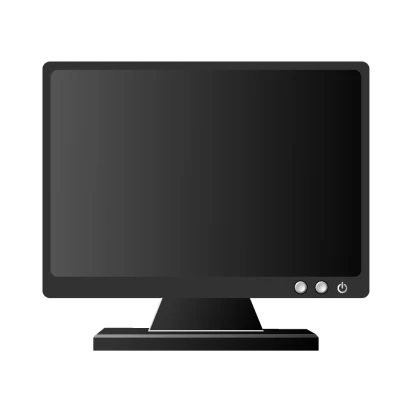 液晶パソコンモニターのイラスト