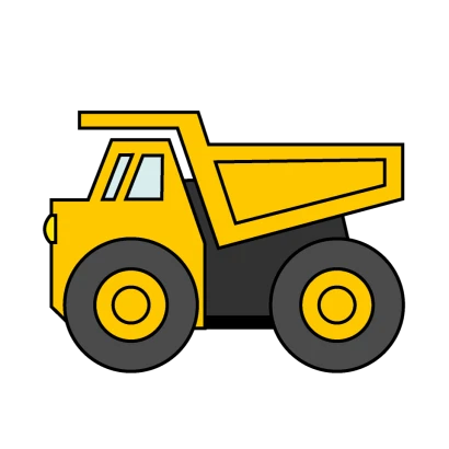 オフロードダンプのイラスト