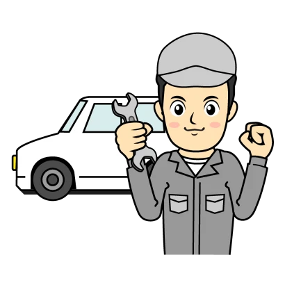 自動車整備士のイラスト