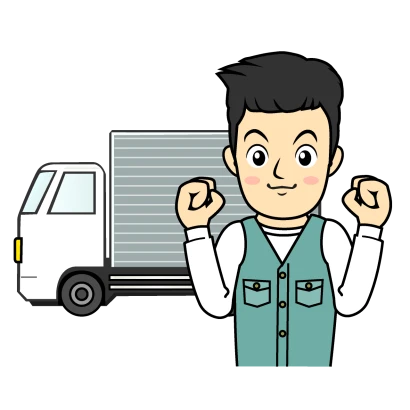 トラック運転手のイラスト