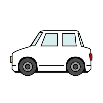 シンプルな車のイラスト