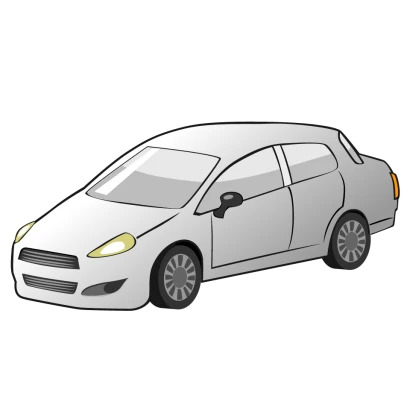 セダンの車のイラスト