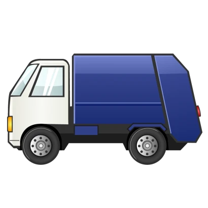 清掃車トラックのイラスト