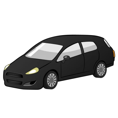 ワゴンの車のイラスト