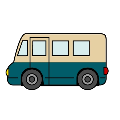 宅配車のイラスト
