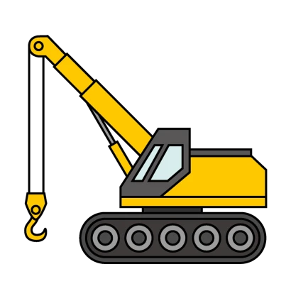 クレーン車のイラスト
