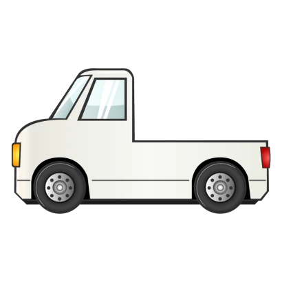 荷台のある車のイラスト