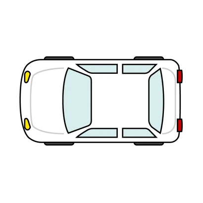 上から見た自動車のイラスト