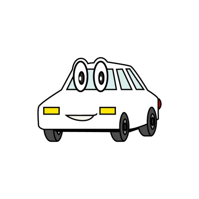 車のキャラクターのイラスト