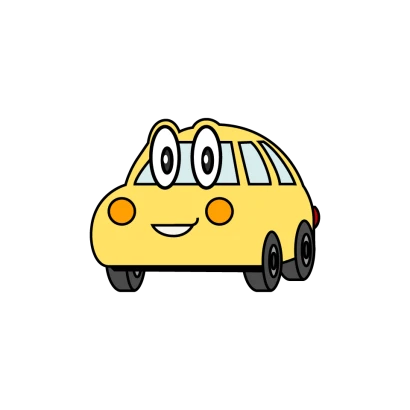 可愛い軽自動車キャラクターのイラスト