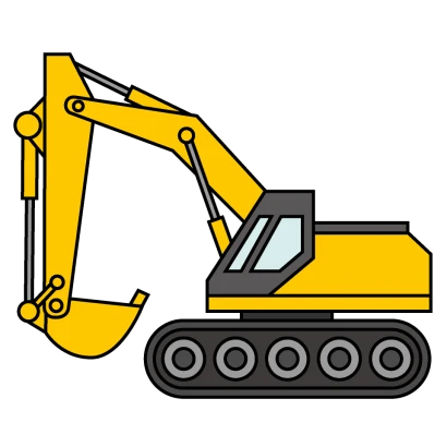ショベルカーのイラスト