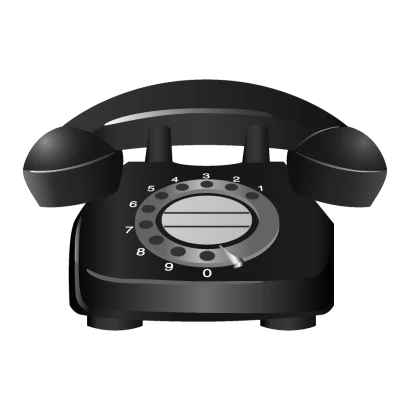 黒電話のイラスト