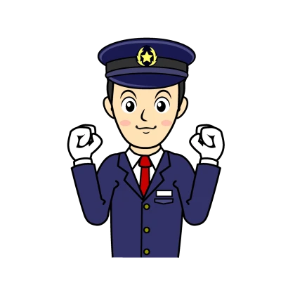 バスの運転手のイラスト
