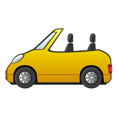 オープンカーのイラスト