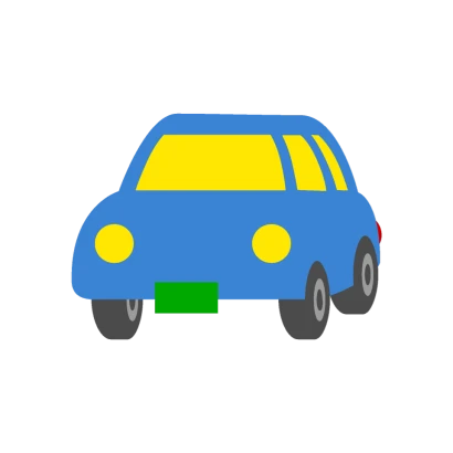 前から見た車のイラスト