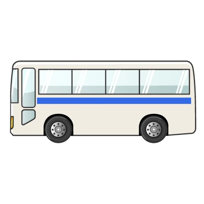 観光バスのイラスト