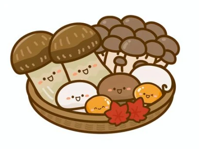 秋の味覚、きのこの盛り合わせ