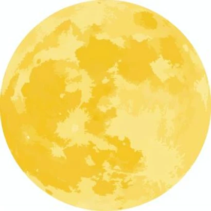 秋の十五夜お月見の月のイラスト1の2