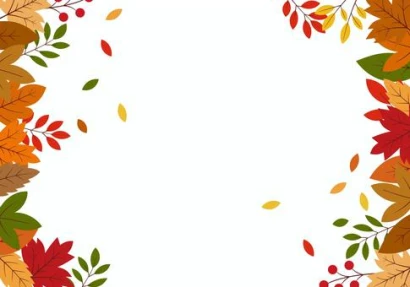 秋のフレーム背景カラフルな紅葉24