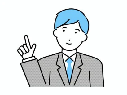 指差しをするビジネスマン