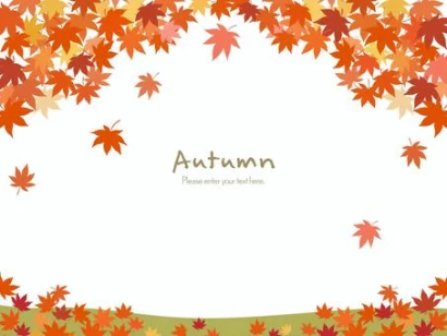 紅葉が舞う背景イラスト02