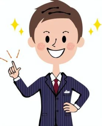 指差し 右手 スーツ 男性 ネイビー
