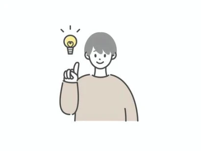 指差しする男性