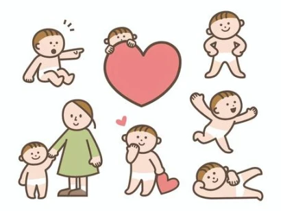 幼児とママ