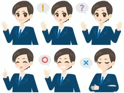 ビジネスマンのセット・ネイビー