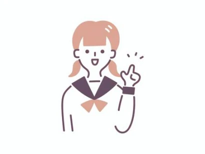 おすすめポーズの女子学生