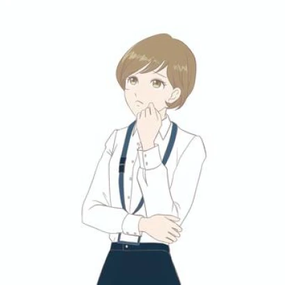 困った顔で考える女性