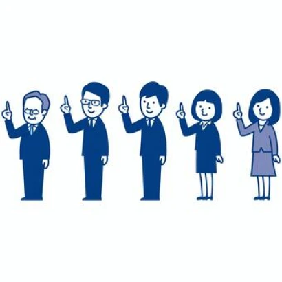 指さす人