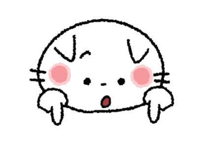 下を指さす猫
