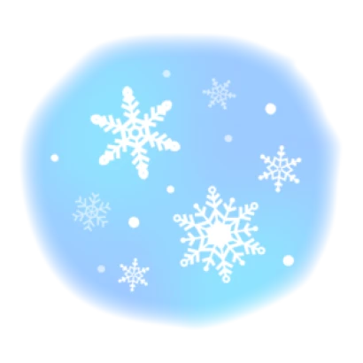 雪の結晶の青色のイラスト