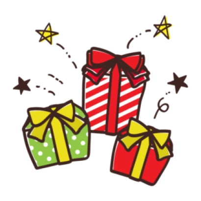 クリスマスプレゼントのイラスト