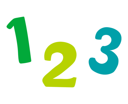 「123」数字のイラスト