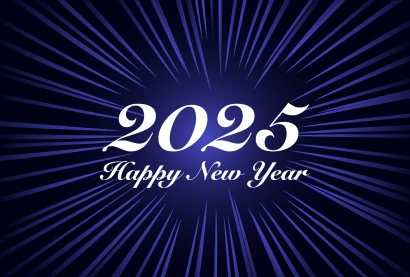 Happy New Year 2024 ブルースパークのイラスト