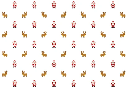 サンタクロースとトナカイの壁紙のイラスト