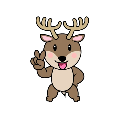 ピースのトナカイキャラのイラスト