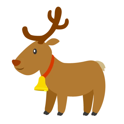 かわいいトナカイのイラスト