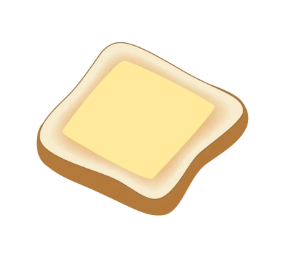 チーズトーストのイラスト