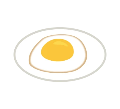 目玉焼きのイラスト